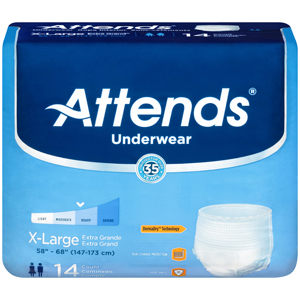 Attends AP0740 Extra Absorbency Underwear-XL-56/Case
