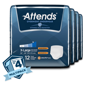 Attends APPNT40 Overnight Protective Underwear-XL-48/Case
