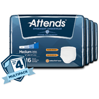 Attends APPNT Overnight Protective Underwear-Case Quantities