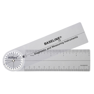 Baseline 12-1006HR HiRes Rulongmeter Goniometer-7" Arms-25/Pack