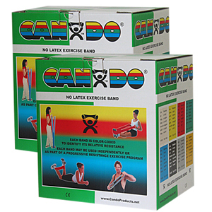 CanDo 10-5653 Latex Free Exercise Band-100 Yard/Pack-Green-Medium