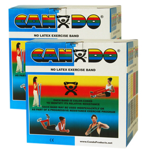 CanDo 10-5654 Latex Free Exercise Band-100 Yard/Pack-Blue-Heavy
