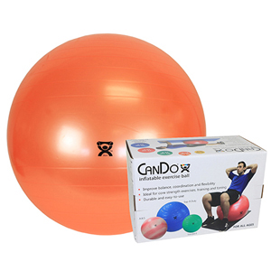 CanDo 30-1802B Inflatable Exercise Ball-Orange-22"-Retail Box