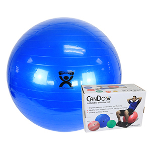 CanDo 30-1805B Inflatable Exercise Ball-Blue-34"-Retail Box