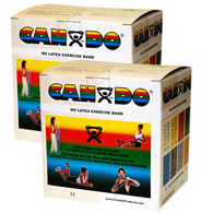 CanDo Latex Free Exercise Bands-100 Yard/Pack