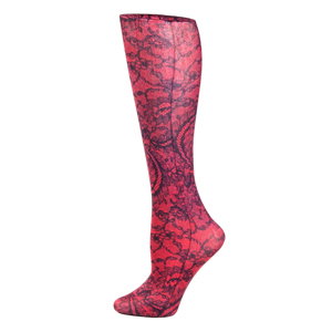 Celeste Stein Womens 8-15 mmHg Compression Sock-Rouge Lace