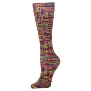 Celeste Stein Womens 15-20 mmHg Compression Sock-Color Grid