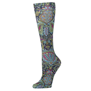 Celeste Stein Womens 8-15 mmHg Compression Sock-Bright Versache