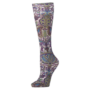 Celeste Stein Womens 8-15 mmHg Compression Sock-Purple Versache