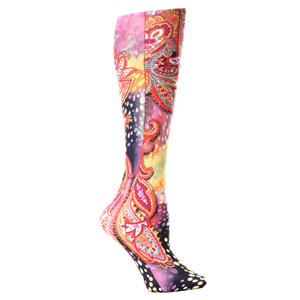 Celeste Stein Womens 20-30 mmHg Compression Sock-Regular-MULTI GOGO