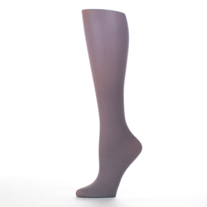 Celeste Stein Womens 20-30 mmHg Compression Sock-Regular-Grey Solid