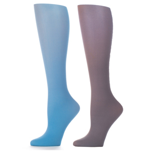Celeste Stein 20-30 mmHg Compression Sock-Periwinkle Gray (2 Pack)