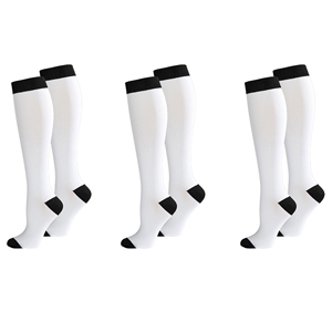 Celeste Stein Knit Womens 8-15 mmHg Compression Socks-3 Pairs