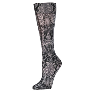 Celeste Stein 8-15 mmHg Compression Sock-Queen-Black & White Versache