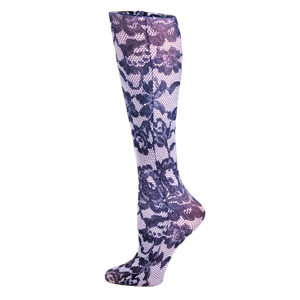 Celeste Stein Womens 20-30 mmHg Compression Sock-Queen-Power Lace
