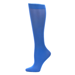 Celeste Stein Womens 20-30 mmHg Compression Sock-Queen-Royal Solid