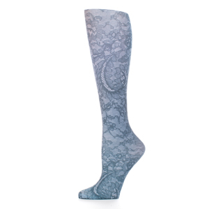Celeste Stein Womens Compression Sock-Midnight Lace