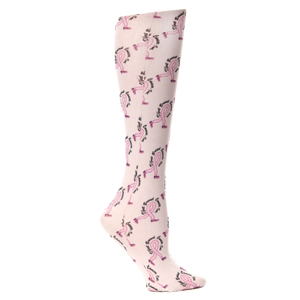 Celeste Stein Womens Compression Sock-D'feet Breast Cancer