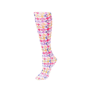 Celeste Stein Womens Compression Sock-Honeycomb Multi