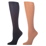 Celeste Stein Compression Sock-Nude Black (2 Pack)