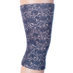 Celeste Stein Womens Light/Moderate Knee Support-Navy Lace