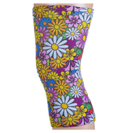 Celeste Stein Womens Light/Moderate Knee Support-Colorful Daisies