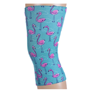 Celeste Stein Light/Moderate Knee Support-Flamingos N Pearls
