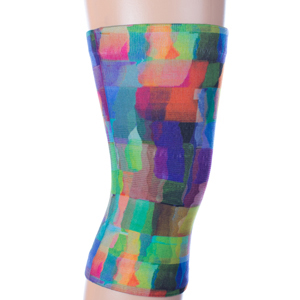 Celeste Stein Womens Light/Moderate Knee Support-Watercolor Tiles
