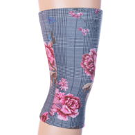 Celeste Stein Womens Light/Moderate Knee Support-Flower Plaid