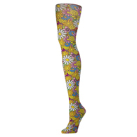Celeste Stein Womens Tights-Colorful Daisies