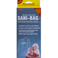 Sani Bag-Plus by Cleanwaste Commode Liners-100 Singles (H667S100)