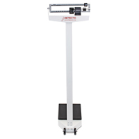Detecto 338 450 lb/200 kg Capacity Beam Scale w/ Height Rod and Wheels