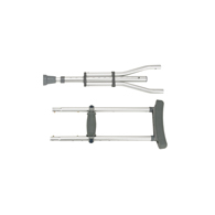 Drive Medical RTL10433 Knock Down Universal Aluminum Crutches-1 Pair