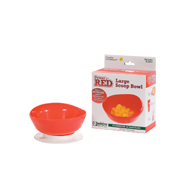 Essential Medical L5031 Power of Red Large Scoop Bowl w/ Suction