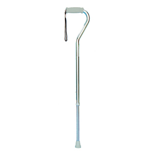 Essential Medical Supply W1340S Endurance Offset Handle Cane-Silver