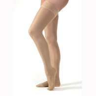 Jobst Lace Ultrasheer Thigh High Closed Toe Stockings-15-20 mmHg