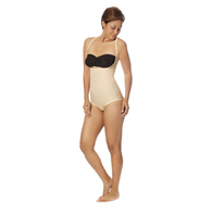 Marena Recovery SFBHA2 Panty-Length Girdle w/ High-Back-Step 2-Med-BGE-OPEN BOX