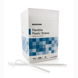 McKesson 16-9550 Flexible Drinking Straw Medi-Pak-500/Box