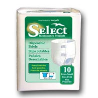 Select 3666 Extra Small Disposable Brief-100/Case