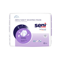 Pack of 16 SENI S-PL08-PS1 Night Shaped Pads