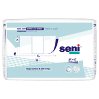SENI S-0430-US1 Soft Super With Wings Underpads 35"x 67"-60/Case