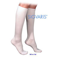 SIGVARIS 233CW Womens Cotton Calf High Socks-30-40 mmHg