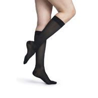 SIGVARIS 752C Womens Midsheer Calf High Socks-20-30 mmHg