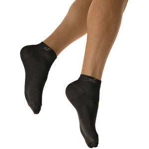 Solidea 0442A5 Active Power Unisex Athletic Ankle Socks-Med-BLK
