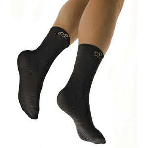 Solidea 0443A5 Active Speedy Unisex Athletic Mid-Calf Socks-Lg-BLK