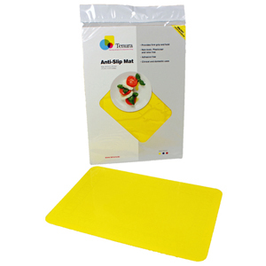 Tenura 753732503 Silicone Non-Slip Table Mat-Yellow-10" x 7"
