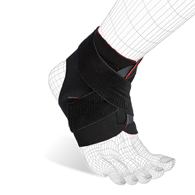 Thermoskin EXO Adjustable Ankle Wrap-Black-One Size Fits Most